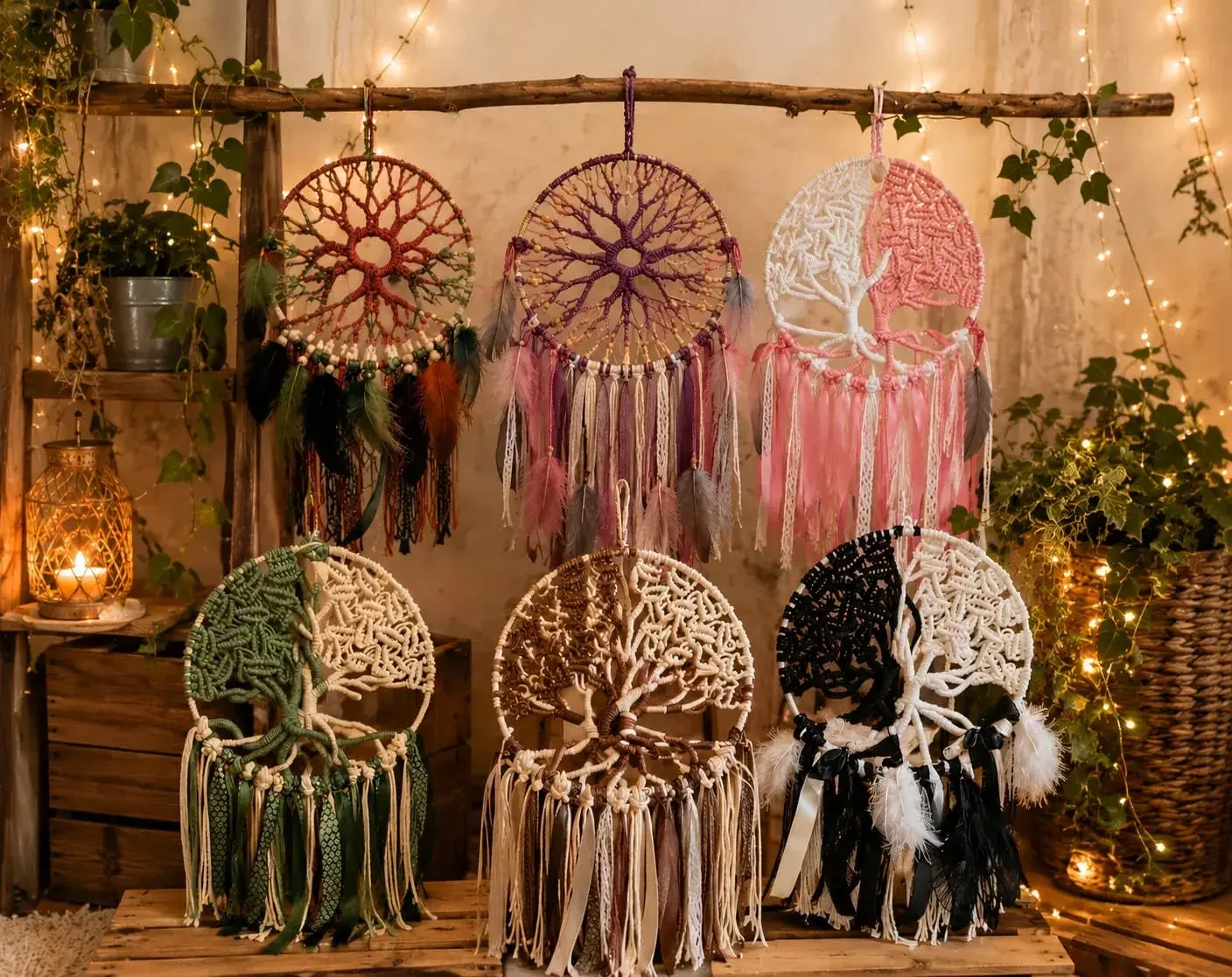 Stand marché artisanal bohème Maison de Krikri
